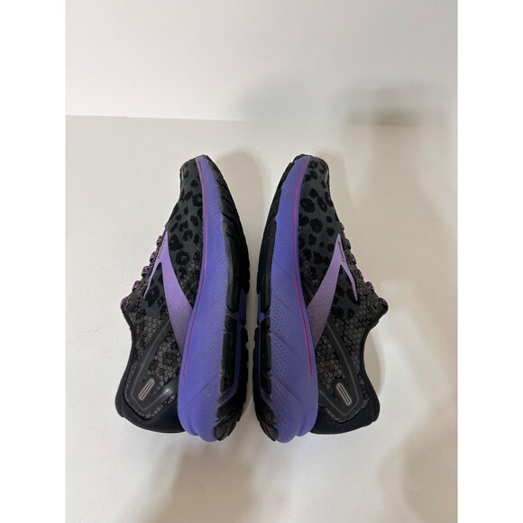 Brooks Ghost 14 Electric Cheetah Run Wild Black Purple Women’s Size 9 - Picture 11 of 12